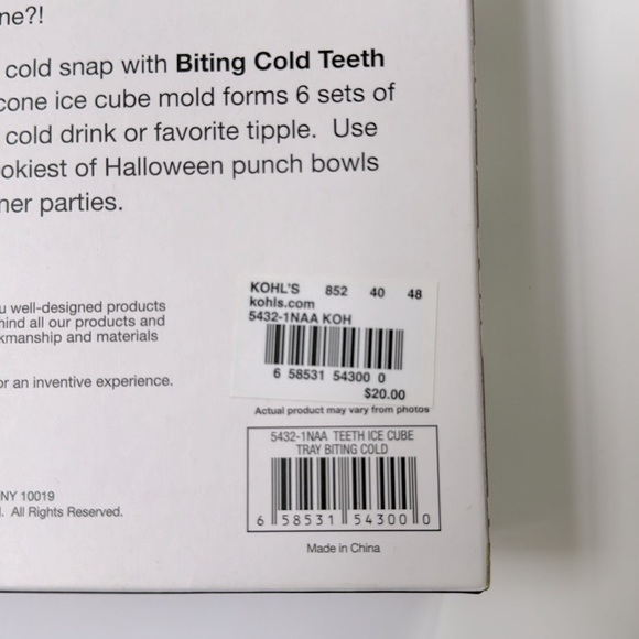 Protocol Biting Cold Teeth Ice Cube Tray NWT - Picture 13 of 15